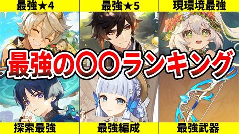 元神強弱|【原神】最強キャラランキング｜最新Tier